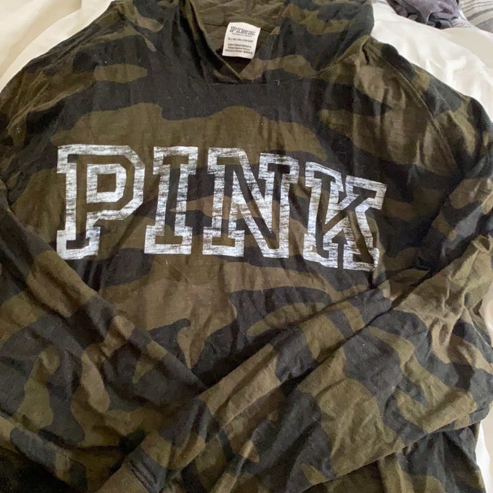 Pink Victoria’s Secret light weight hoodie